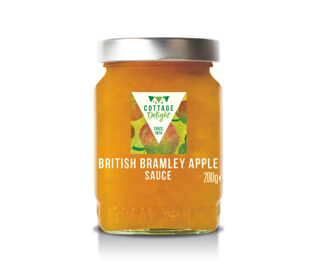 British Bramley Apple Sauce von Cottage Delight – stückiges Apfelmus aus Bramley-Äpfeln, handgemacht & fruchtig. Ideal zu Braten, BBQ & Festgerichten.
