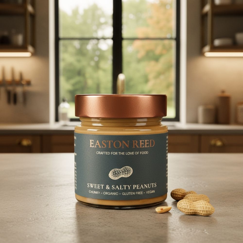 Easton Reed Sweet & Salty Peanut Crunch – knusprig, süß-salzig & vegan. Bei Ryan's Specialties B2B online bestellen und Snack-Genuss für Händler sichern.
