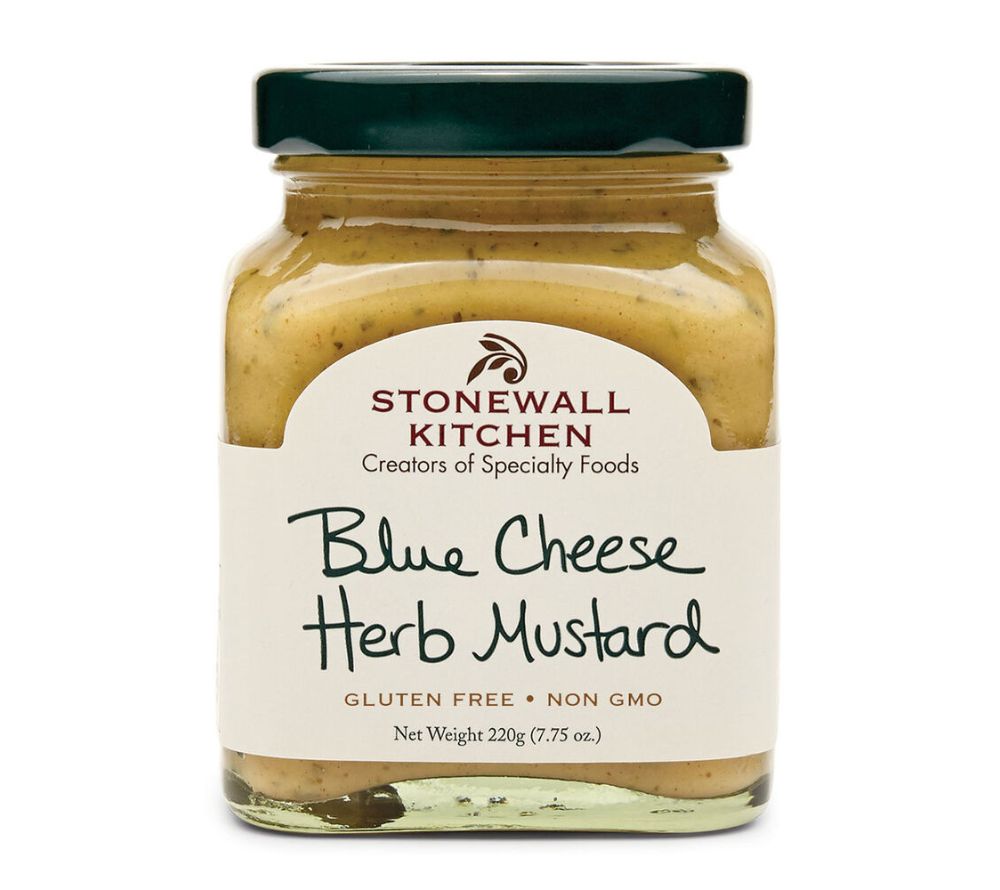 Blue Cheese Herb Mustard von Stonewall Kitchen kaufen | Aromatisch, intensiv, würzig | Perfekt zu gegrilltem Fleisch und Huhn