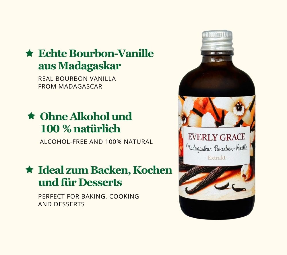 Ryan’s Bourbon-Vanille-Extrakt ohne Alkohol | 100 % natürlich, bio-zertifiziert & alkoholfrei |Vielseitig einsetzbar | Vegan | Europaweiter Versand | Jetzt bestellen!