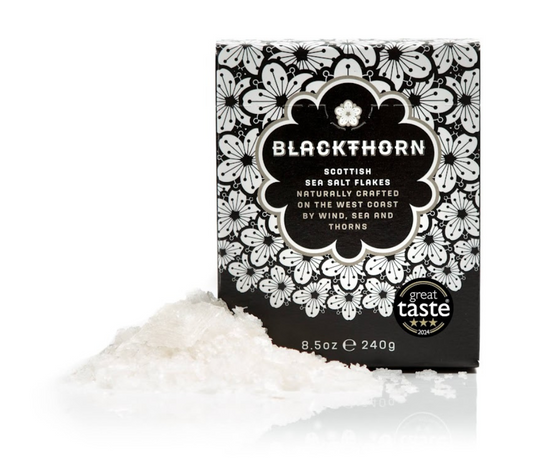 Blackthorn Sea Salt 240g kaufen | Handgeschöpftes Meersalz aus Schottland | Intensiver Geschmack mit Meeresnote | Europaweiter Versand | Jetzt entdecken!