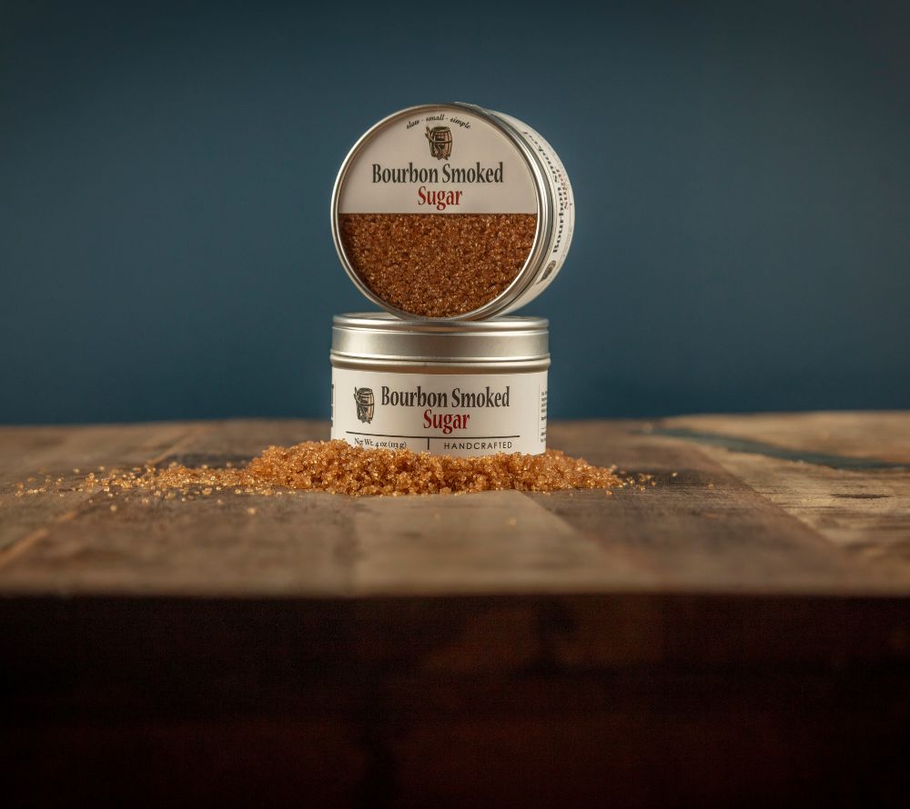 Bourbon Smoked Sugar von Bourbon Barrel Foods kaufen | Markante Bourbon-Note | Perfekt geeignet für Grillgewürze, Saucen, Desserts und Cocktails