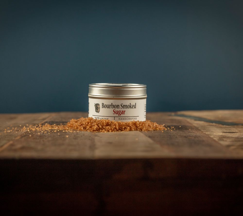 Bourbon Smoked Sugar von Bourbon Barrel Foods kaufen | Markante Bourbon-Note | Perfekt geeignet für Grillgewürze, Saucen, Desserts und Cocktails