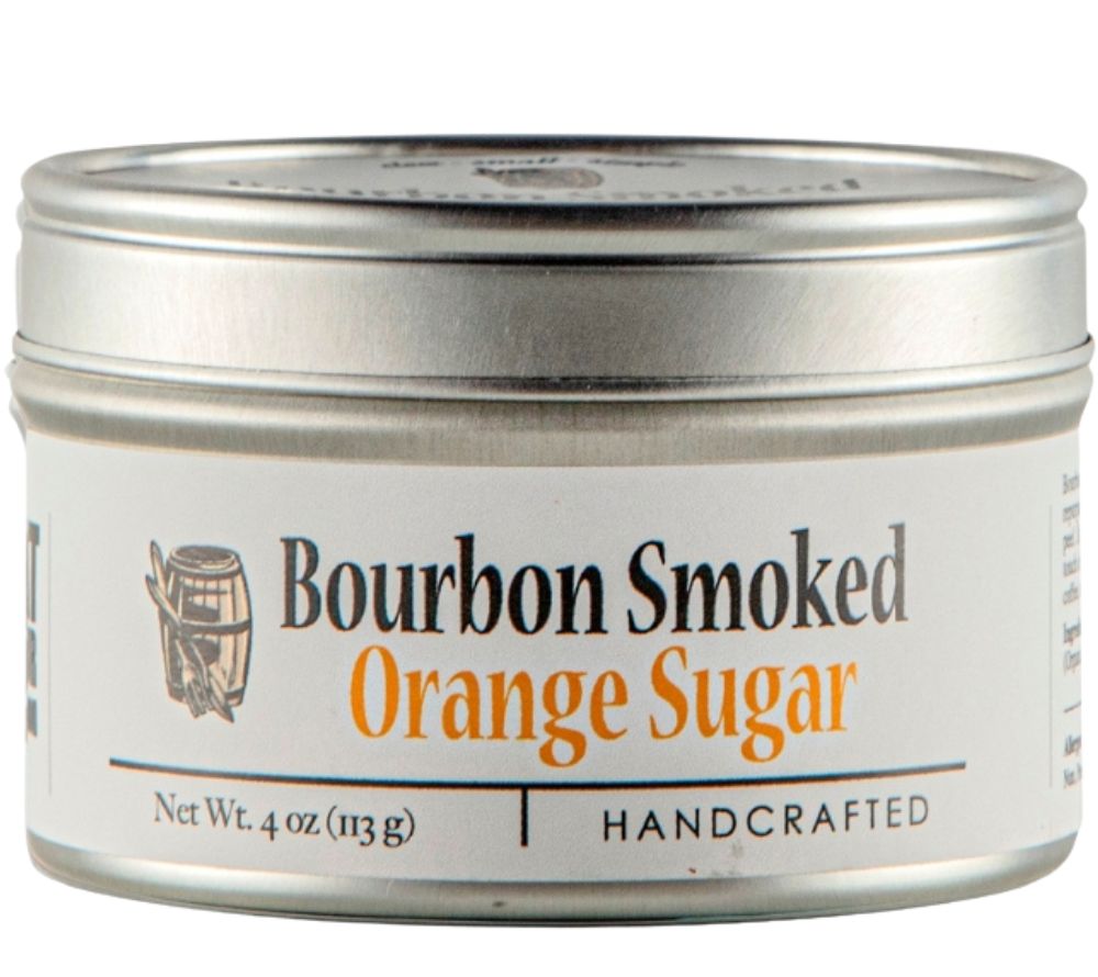Bourbon Smoked Orange Sugar von Bourbon Barrel Foods – geräucherter Zucker mit Orangennote. Jetzt bei Ryan’s Specialties B2B online kaufen & Gourmetgenuss erleben!