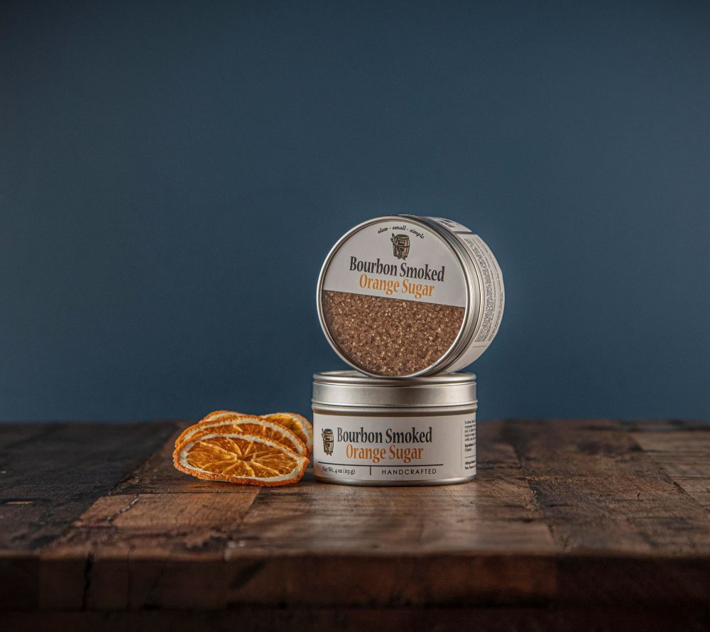 Bourbon Smoked Orange Sugar von Bourbon Barrel Foods – geräucherter Zucker mit Orangennote. Jetzt bei Ryan’s Specialties B2B online kaufen & Gourmetgenuss erleben!
