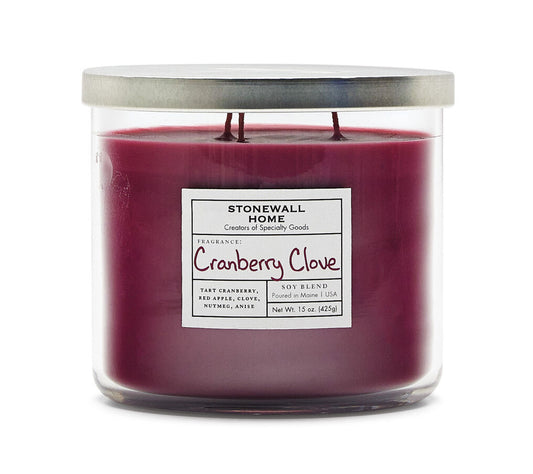 Stonewall Tumbler Cranberry Clove von Stonewall Kitchen kaufen | Duft: Herbstlich, fruchtig, würzig | Brenndauer: 50 Stunden