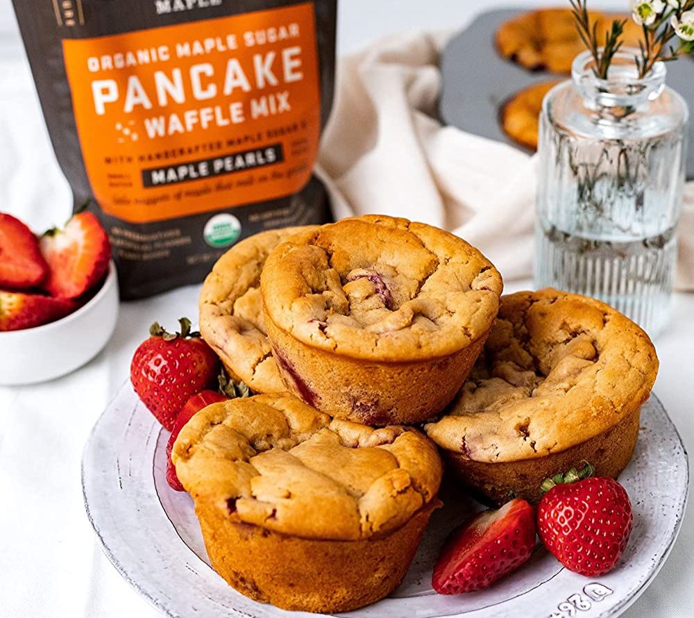 Organic Maple Sugar Pancake & Waffle Mix 16oz von Crown Maple LLC kaufen | Ahorn, zart, süß | Ideal für Waffeln und Pancakes zum Frühstück
