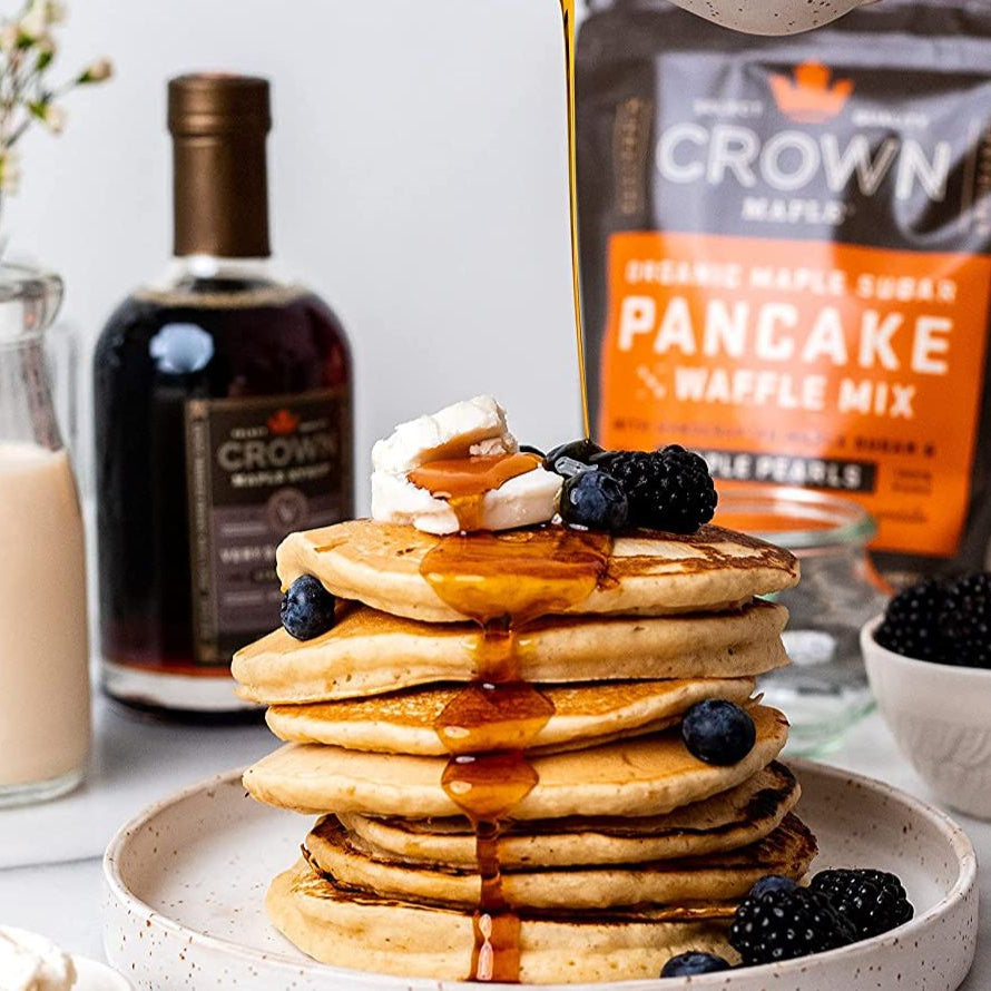 Organic Maple Sugar Pancake & Waffle Mix 16oz von Crown Maple LLC kaufen | Ahorn, zart, süß | Ideal für Waffeln und Pancakes zum Frühstück