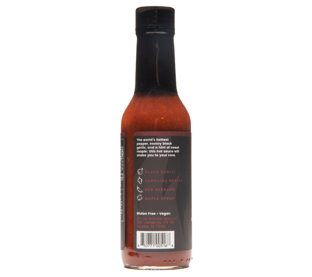 Black Garlic Carolina Reaper Hot Sauce von Bravado Spice Co kaufen | feurig, aromatisch, harmonisch | Ideal als Fleischmarinade, Würzsoße