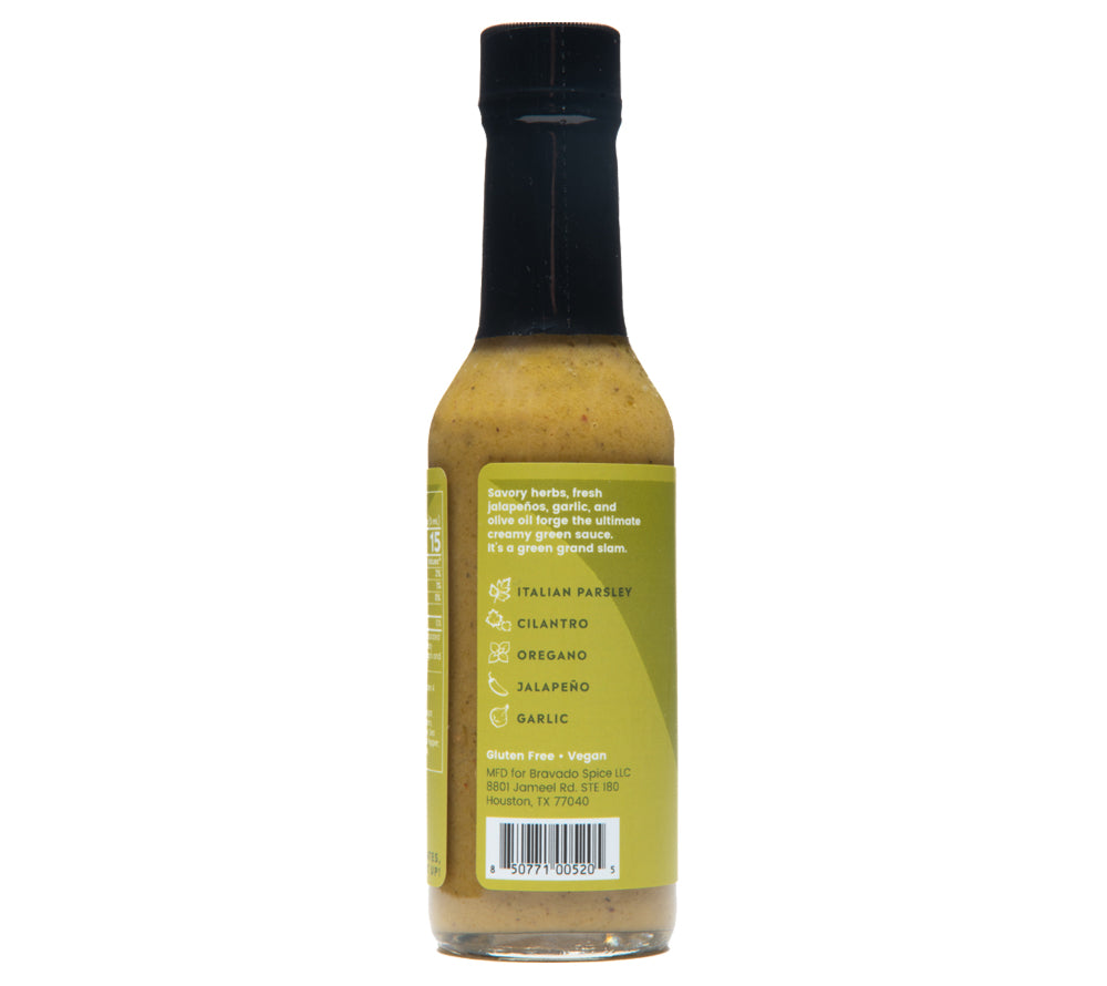 Creamy Herb & Jalapeno Hot Sauce von Bravado Spice Co kaufen | mild, kräuterig, aromatisch | Ideal als Pesto-Alternative, Grillsoße, Taco-Würze