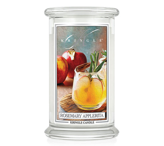 Kringle Jar Large Rosemary Applerita von Kringle Candle kaufen | Duft: Zimtig, Süß, Frisch, Fruchtig, Zitrus | Brenndauer: 100 Stunden