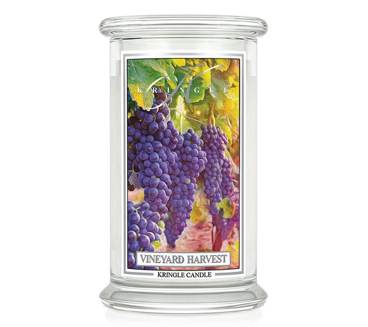 Kringle Jar Large Vineyard Harvest von Kringle Candle kaufen | Duft: Zimtig, Blumig, Fruchtig, Süß, Vanille | Brenndauer: 100 Stunden