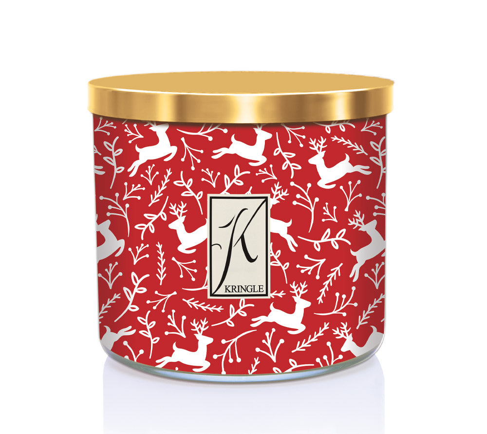 14.5oz Soy Jar Reindeer Beer von Kringle Candle kaufen | Duft: Süß, Vanille, Wurzelbierlimonade | Brenndauer: 45 Stunden