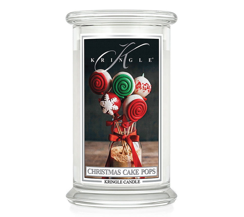 Kringle Jar Large Christmas Cake Pops von Kringle Candle kaufen | Duft: Süß, Vanille, Zitrus, Streusel | Brenndauer: 100 Stunden