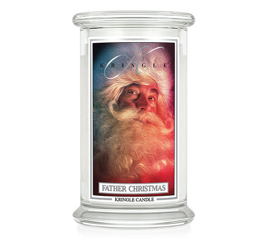 Kringle Jar Large Father Christmas von Kringle Candle kaufen | Duft: Zimtig, blumig, Vanille, Nelken | Brenndauer: 100 Stunden