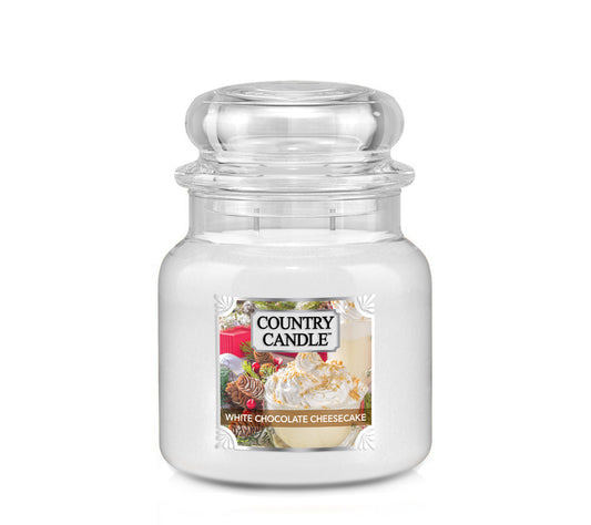 Country Jar Medium White Chocolate Cheesecake von Country Candle kaufen | Duft: Süß, Vanille, Sahne, Schokolade | Brenndauer: 59-90 Stunden