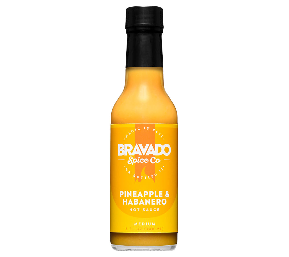 Pineapple & Habanero Hot Sauce von Bravado Spice Co kaufen | fruchtig, mild-scharf | Ideal als Grillsoße, Fischmarinade, Garnelen-Dip