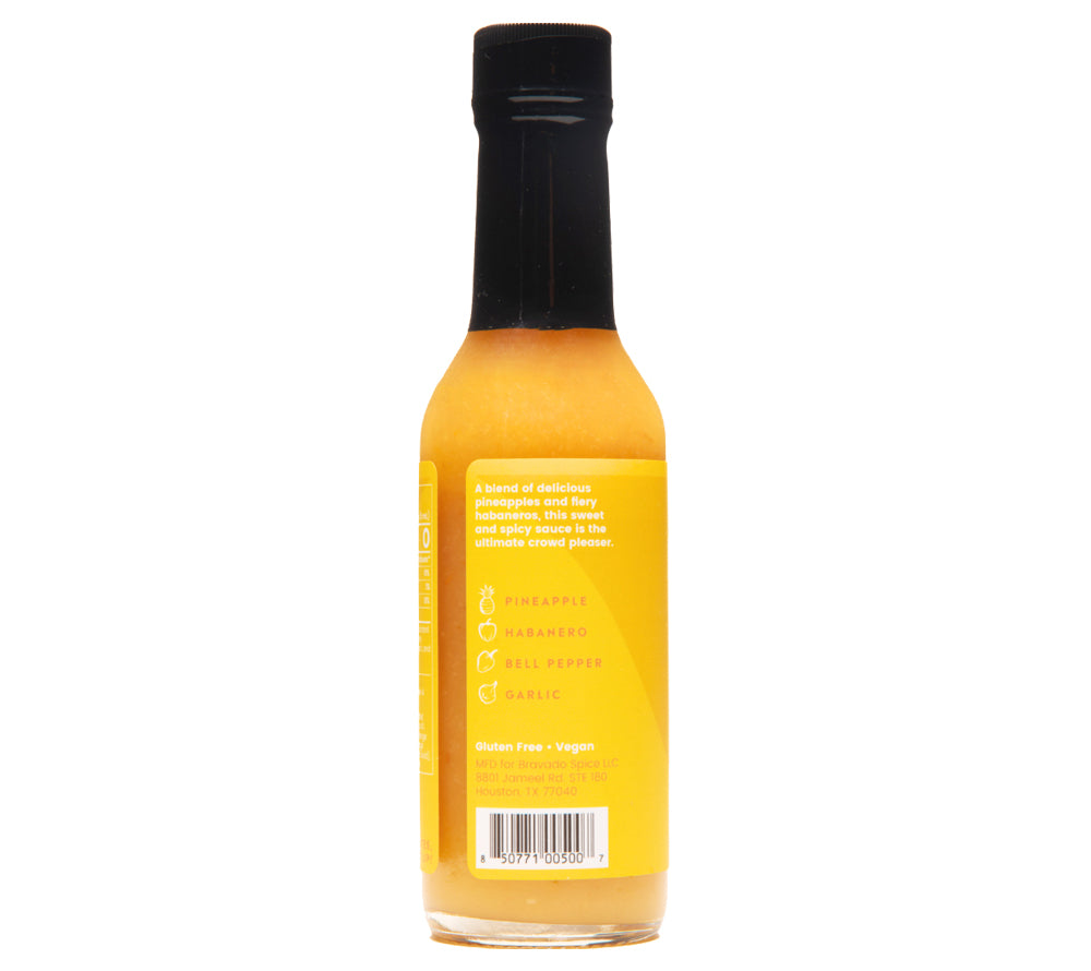 Pineapple & Habanero Hot Sauce von Bravado Spice Co kaufen | fruchtig, mild-scharf | Ideal als Grillsoße, Fischmarinade, Garnelen-Dip