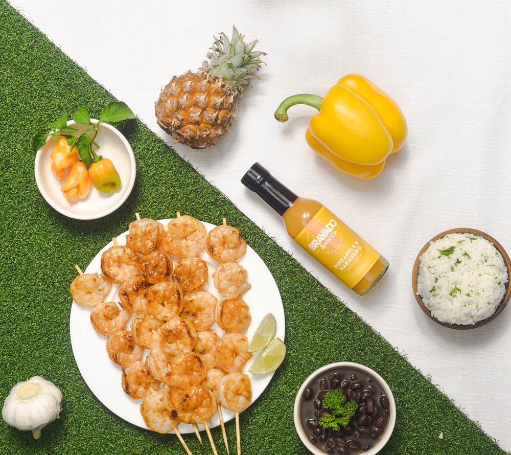Pineapple & Habanero Hot Sauce von Bravado Spice Co kaufen | fruchtig, mild-scharf | Ideal als Grillsoße, Fischmarinade, Garnelen-Dip