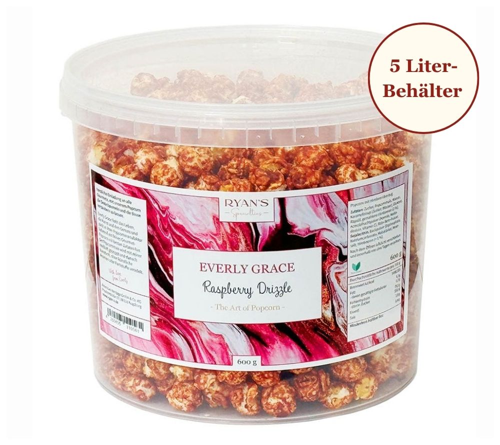 Popcorn Raspberry Drizzle von Everly Grace kaufen | fruchtig-krosses Popcorn | Ideal für Veranstaltungen
