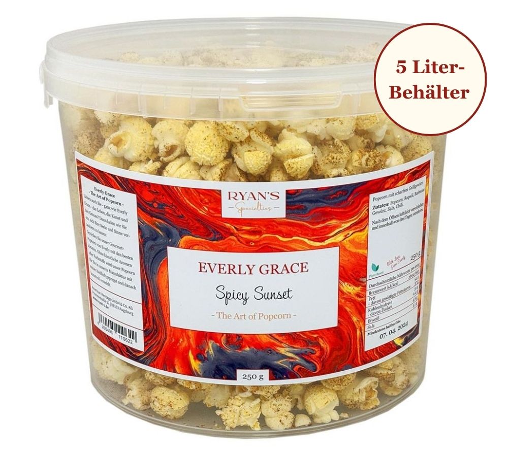 Everly Grace Popcorn Spicy Sunset (5 Liter - 250 g)