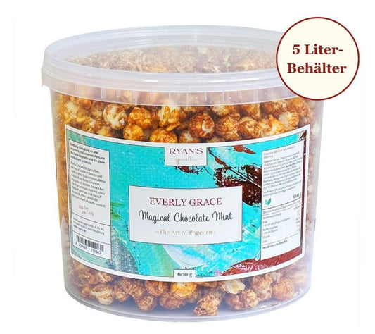 Everly Grace Popcorn - Magical Chocolate Mint 600 g kaufen ☆ Mit Karamell, Schokolade und Pfefferminze ☆ Der perfekte Snack ☆ Mehr Sorten ☆ Jetzt probieren!