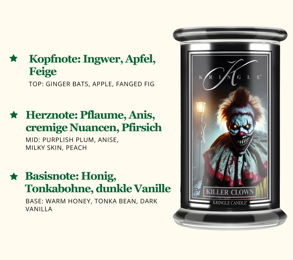 Halloween Duftkerze | Ingwer, frische Feige & süßes Popcorn | Nuancen von Pflaume & Pfirsich | Honig, Tonkabohne, Vanille | Europaweiter Versand | Jetzt bestellen!