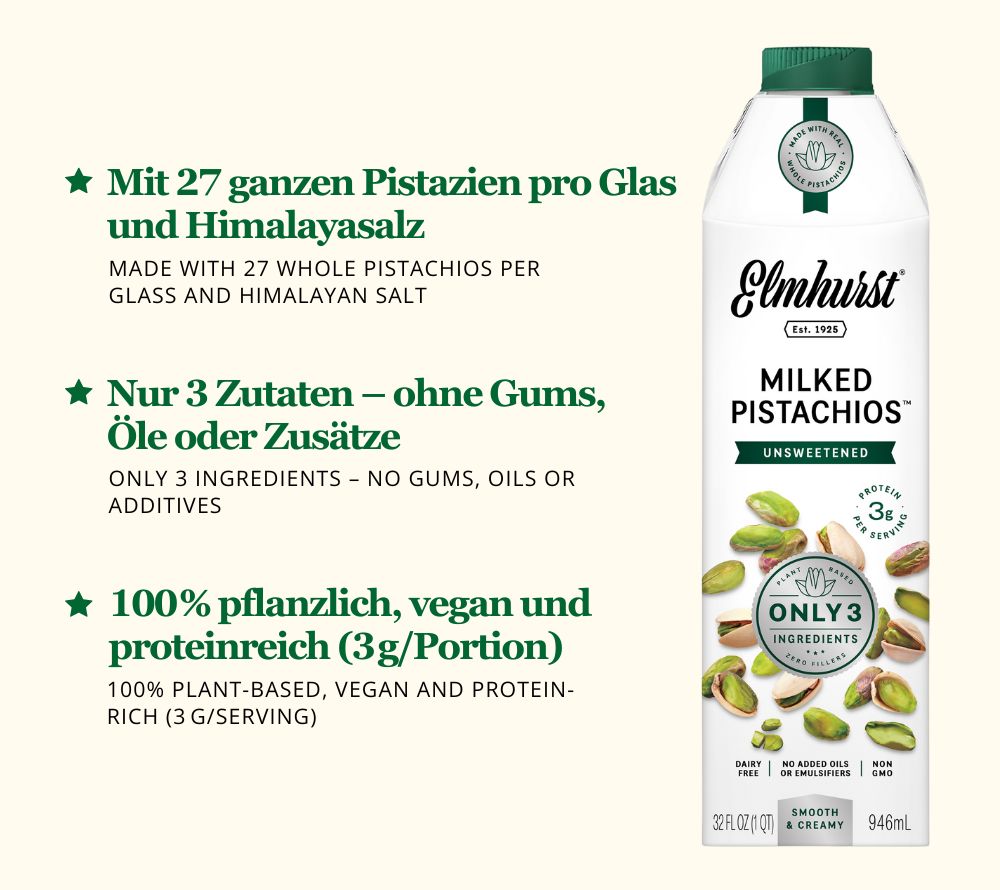 27 ganze Pistazien pro Glas | Vegan, glutenfrei, ohne Gentechnik & koscher zertifiziert | Ohne Emulgatoren & Öle | Europaweiter Versand | Jetzt bestellen!