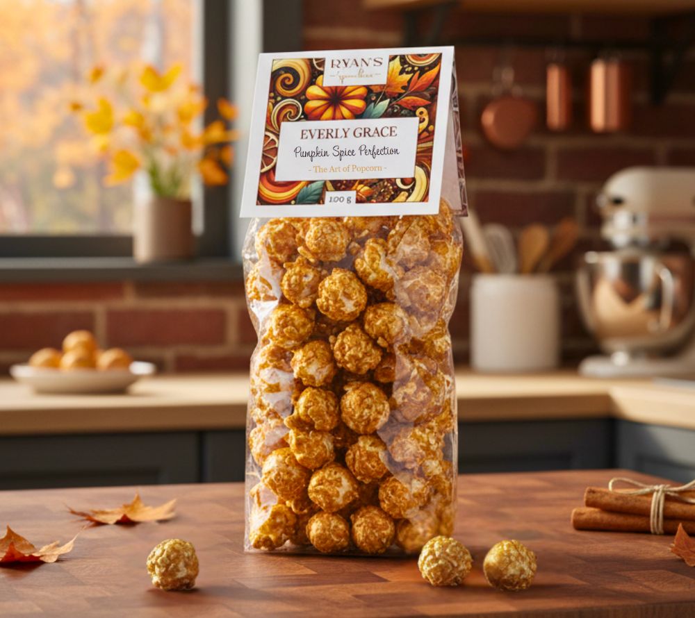 Everly Grace Popcorn Pumpkin Spice Perfection kaufen | herbstliches Popcorn mit Kürbis-Gewürzen und Karamell | perfekt für den Kinoabend | EU-weiter Versand