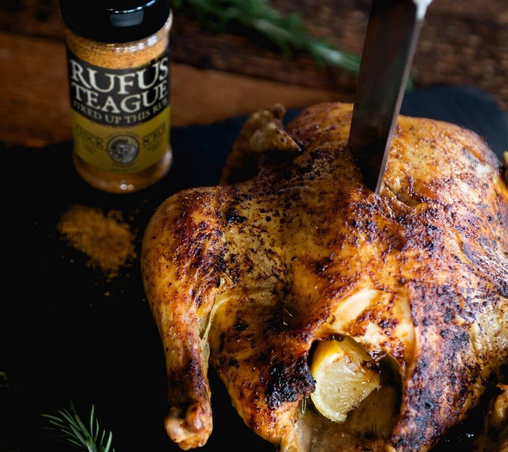 Chick N' Rub 6.0 oz. von Rufus Teague kaufen | Frisch und zitrusartig mit kräuterigen Noten | Ideal zu Hähnchen und Gemüsegerichten