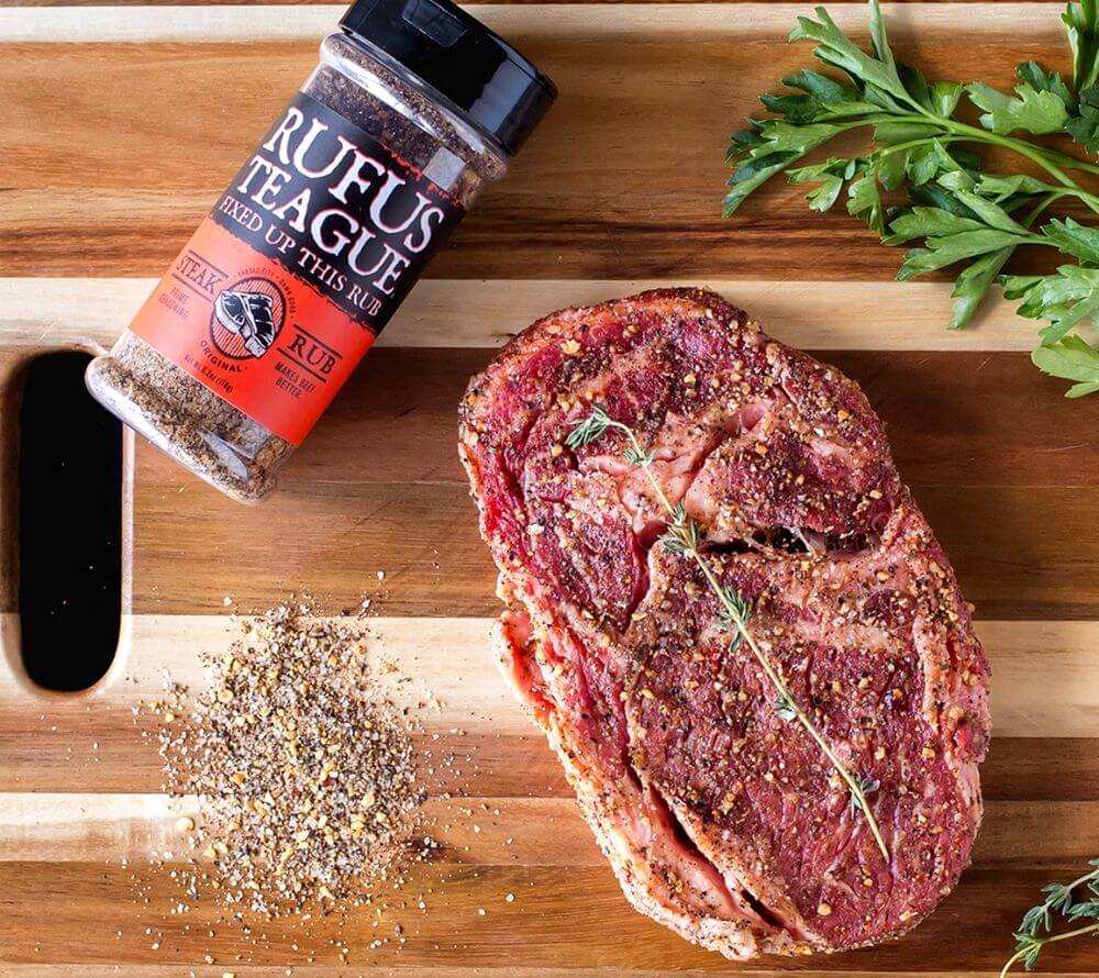 Steak Rub 6.2 oz. von Rufus Teague kaufen | Herzhaft mit einer Kaffee-Unternote | Ideal zu Steak, Burger und gegrilltem Gemüse