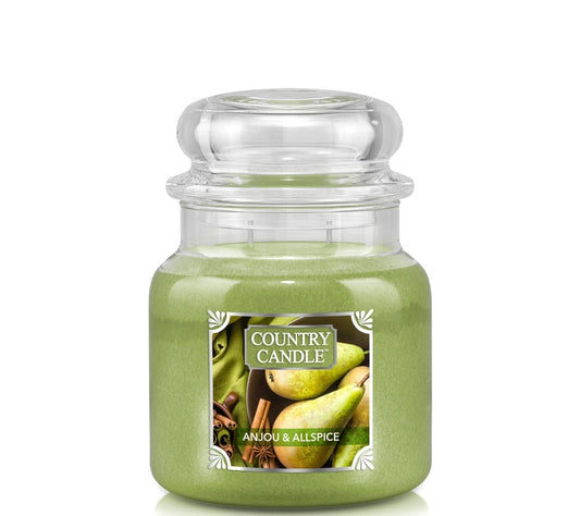 Country Jar Medium Anjou & Allspice von Country Candle kaufen | Duft: Birnig, würzig, vanillig, warm, harmonisch | Brenndauer: 65-90 Stunden