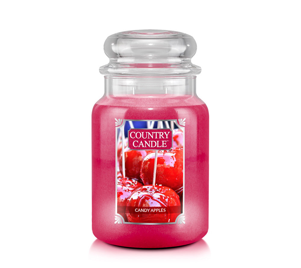 Country Jar Large Candy Apples von Country Candle kaufen | Duft: Fruchtig, zimtig, Vanille, Apfel | Brenndauer: 100-150 Stunden