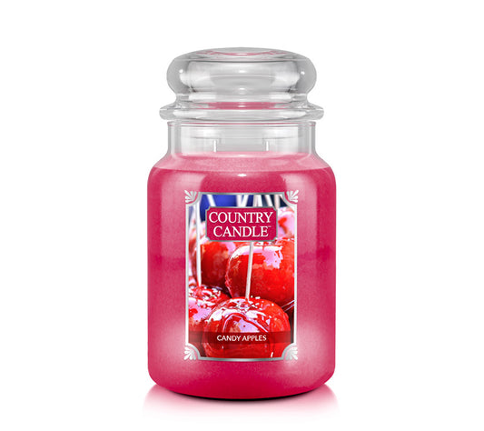 Country Jar Large Candy Apples von Country Candle kaufen | Duft: Fruchtig, zimtig, Vanille, Apfel | Brenndauer: 100-150 Stunden