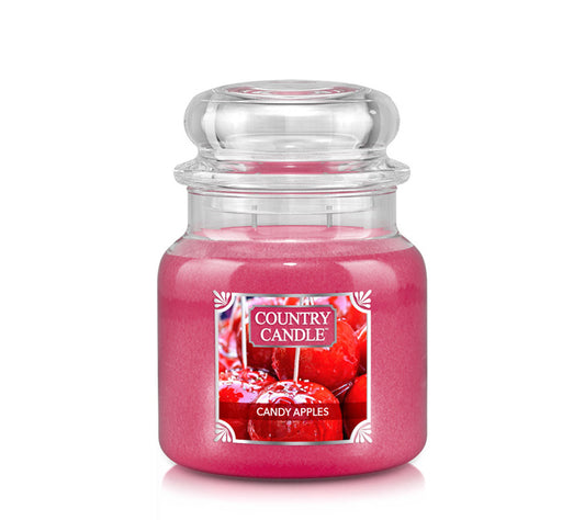 Country Jar Medium Candy Apples von Country Candle kaufen | Duft: Fruchtig, zimtig, Vanille, Apfel | Brenndauer: 65-90 Stunden