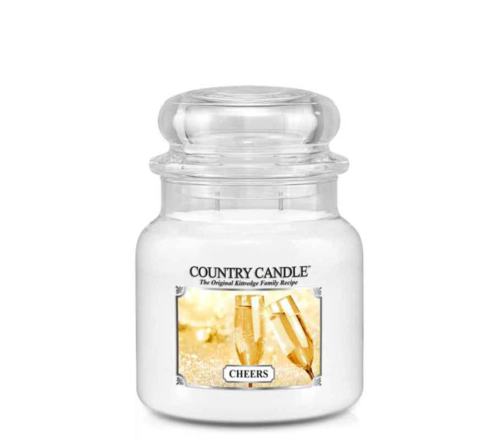 Country Jar Medium Cheers von Country Candle kaufen | Duft: herb, spritzig, edel, süß, blumig | Brenndauer: 65-90 Stunden