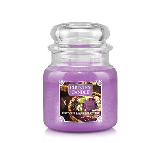 Country Jar Medium Coconut & Blueberry Tart von Country Candle kaufen | Duft: fruchtig, Blaubeere, Pflaume, Kokos | Brenndauer: 65-90 Stunden