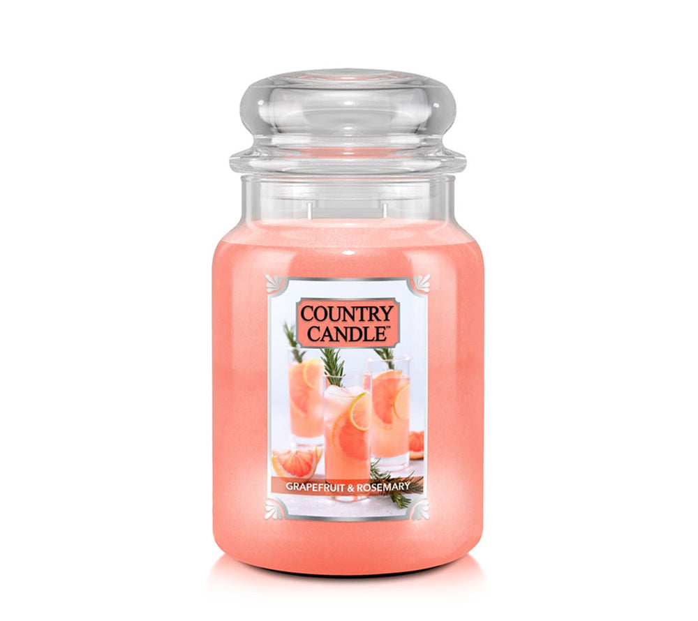 Country Jar Large Grapefruit & Rosemary von Country Candle kaufen | Duft: Frisch, fruchtig, Zitrusm Grapefruit | Brenndauer: 100-150 Stunden