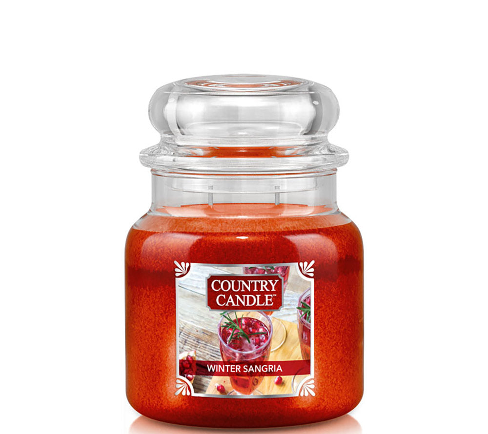 Country Jar Medium Winter Sangria von Country Candle kaufen | Duft: Fruchtig, winterlich, erfrischend, warm | Brenndauer: 65-90 Stunden