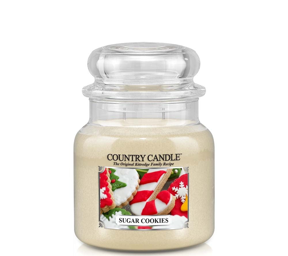 Country Jar Medium Sugar Cookies von Country Candle kaufen | Duft: Süß, warm, schokoladig, vanillig, verlockend | Brenndauer: 65-90 Stunden