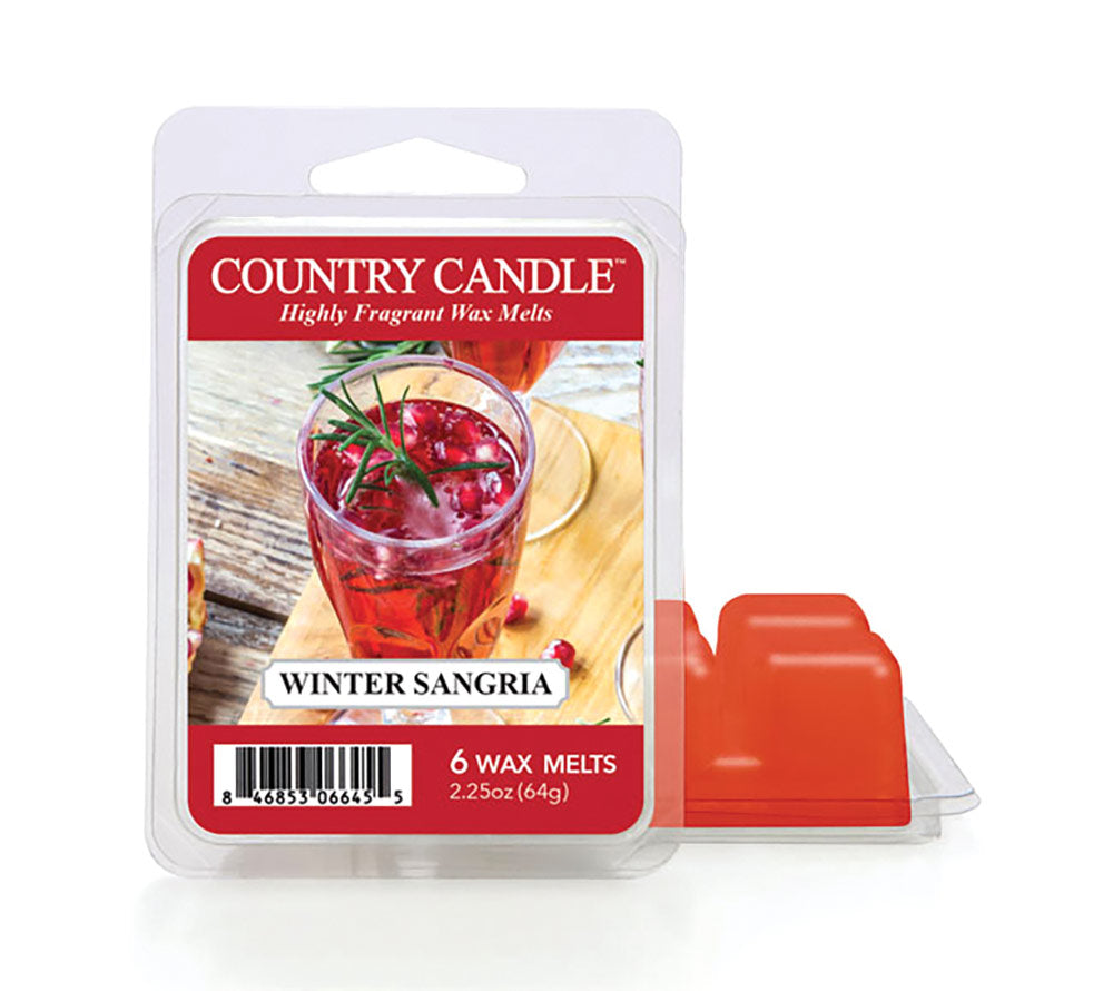 Country Wax Melts 6 pcs Winter Sangria von Country Candle kaufen | Duft: Fruchtig, winterlich, erfrischend, warm | Mehrmals schmelzbar