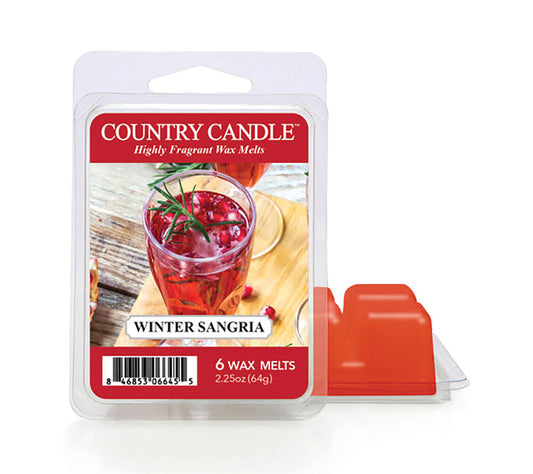 Country Wax Melts 6 pcs Winter Sangria von Country Candle kaufen | Duft: Fruchtig, winterlich, erfrischend, warm | Mehrmals schmelzbar