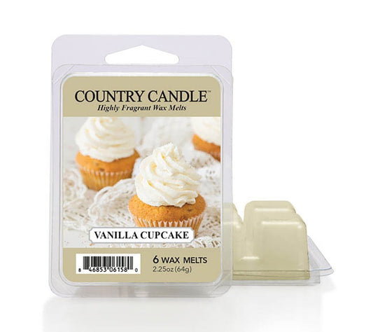 Country Wax Melts 6 pcs Vanilla Cupcake von Country Candle kaufen | Duft: Luftig, cremig, süß, warm, authentisch | Mehrmals schmelzbar