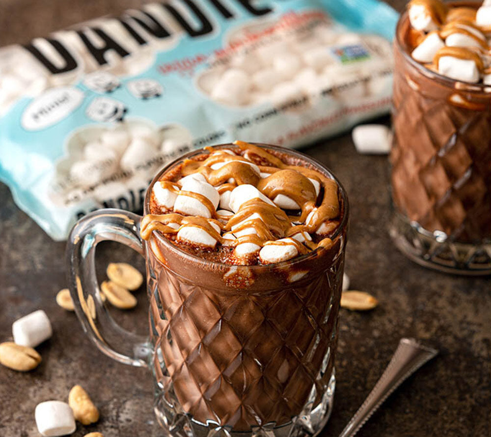 Dandies Marshmallow Vanilla Mini von Chicago Vegan Foods kaufen | Vegane Vanille Marshmallows | Perfekt für Desserts und heiße Schokolade