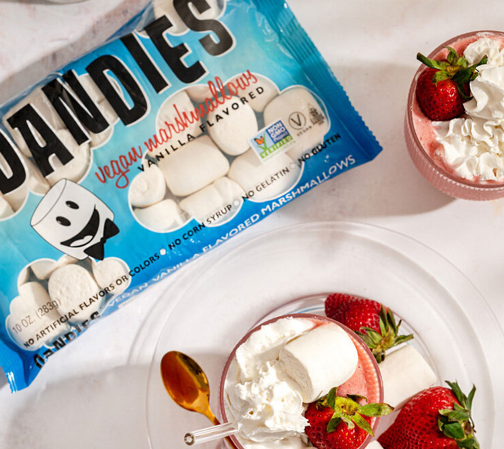 Dandies Marshmallow Vanilla Regular von Chicago Vegan Foods kaufen | Süß, fluffig, aromatisch | Ideal für S'mores, zum Backen und Naschen