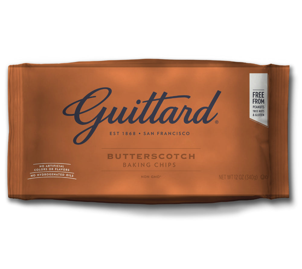 Butterscotch Chocolate Chips von Guittard Chocolate Company kaufen | Schokolade mit süßem Butterscotch und Vanille | Ideal zum Backen