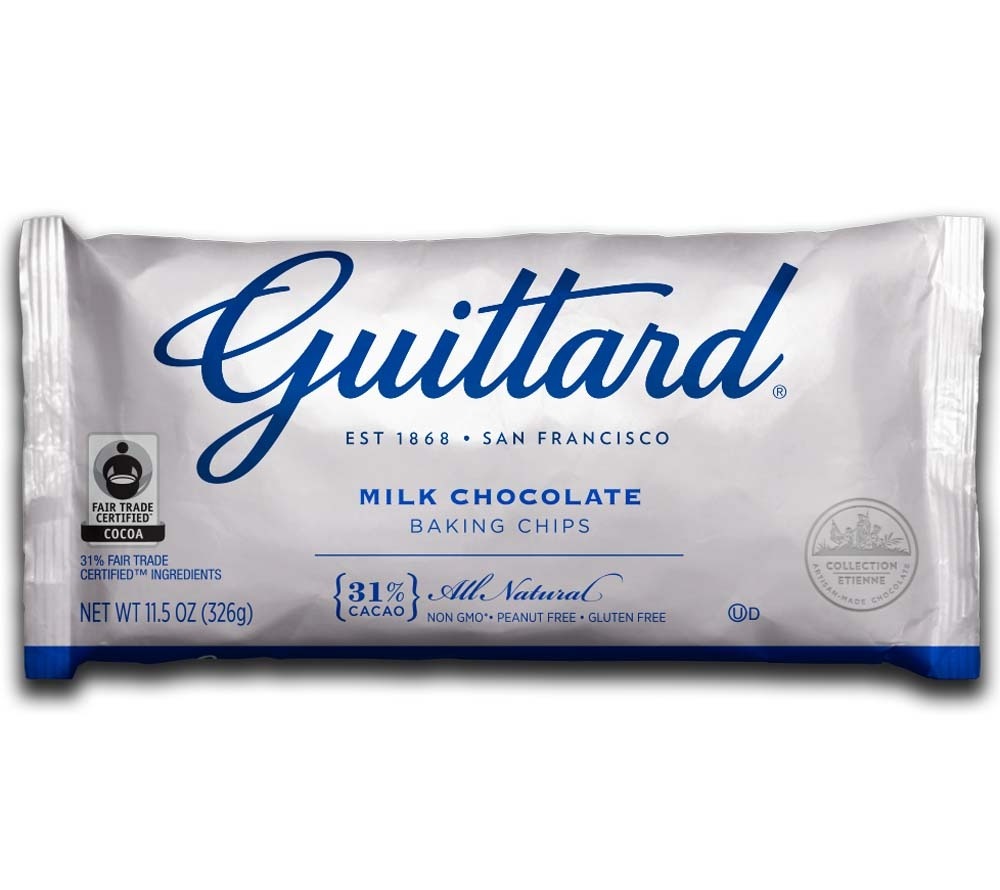Milk Chocolate Chips von Guittard Chocolate Company kaufen | sahnige Milch trifft intensive Schokolade | Ideal zum Backen und Naschen