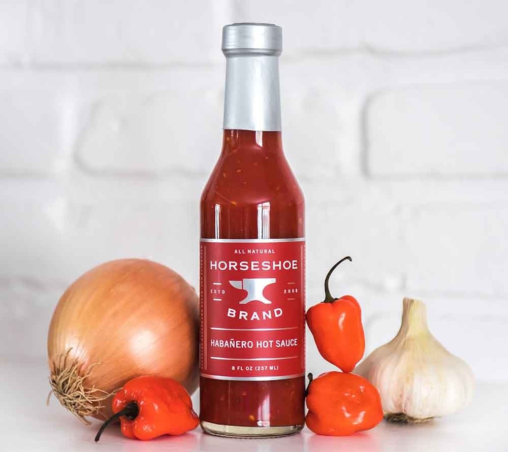 Habanero Hot Sauce von Horseshoe Brand kaufen | Intensiv fruchtig-scharfer Geschmack | Perfekt zum Würzen von Gerichten, Marinaden oder als Dip