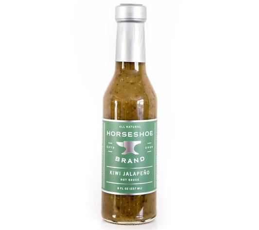 Kiwi Jalapeno Hot Sauce von Horseshoe Brand kaufen | Fruchtig-scharfes Aroma | Ideal für Tacos, Hühnchen und Meeresfrüchte
