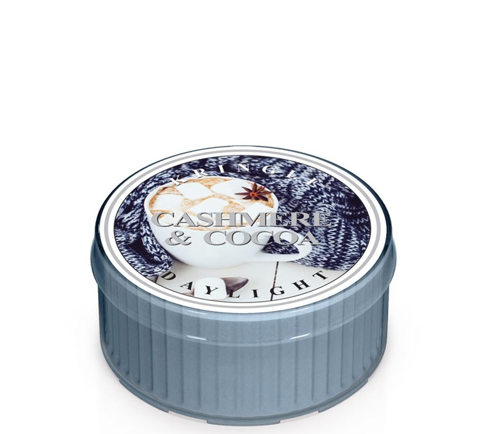 Kringle Daylight Cashmere & Cocoa von Kringle Candle kaufen | Duft: Marshmallows, Kakao, Vanille, Moschus, Patschuli | Brenndauer: 12 Stunden